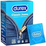 Durex CLASSIC JEANS - 16 Preservativi - Comfort e Fiducia