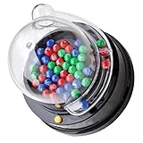 STOBOK Mini Macchina della Lotteria Elettrica Macchina per Palline Fortunate Macchina per Bingo Portatile Gabbia con Palline Selettore Numero Fortunato per Bomboniere per Feste a Casa