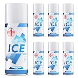 AIESI® Ghiaccio Spray sport istantaneo al MENTOLO bomboletta 400 ml effettivi ICE SPRAY (Confezione da 6 pezzi), Made in Italy