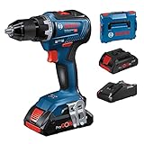 Bosch Professional 18V System Trapano-avvitatore a batteria GSR 18V-55 (incl. 2 batterie da 4,0 Ah ProCORE, caricabatteria GAL 18V-40, in L-BOXX)