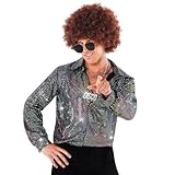 Morph Costumes Camicia Uomo Anni 70, Camicia Anni 70 Uomo, Camicia Uomo Paillettes, Camicia Paillettes Uomo, Vestiti Anni 70 Uomo, Costume Disco Anni 70 Uomo XL