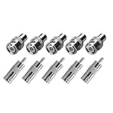 SIENOC 5 pezzi Adattatori Connettori BNC Maschio a RCA Femmina+ 5 pezzi BNC femmina a RCA maschio Video Adattatore convertitore Audio per sorveglianza CCTV (5PK+5PK Combinazione)