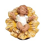 Fontanini Statuine Presepe: Gesù Bambino nella Culla 19 cm