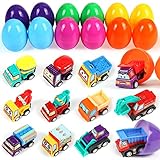 Uova di Pasqua Sorprese Bambini, 12 Pezzi Uova Plastica da Riempire Giocattoli Cars, Uovo Pasqua Plastica, Uovo Pasqua Bambini Sorpresa Giocattolo, per Regalo Bambini Pasqua