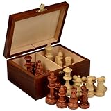 Staunton No. 4 Tournament Chess Pieces w/ Wood Box