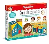 Clementoni - 11961 - Sapientino - Cubi Matematici, gioco educativo 4 anni - gioco per imparare a contare, cubi impilabili bambini, gioco per imparare operazioni - Made in Italy