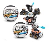 5 Surprise Monster Trucks Series 3 Color Change 2 Pack by ZURU Collectible Racing Battle Surprise Fireable Weapons Action Toys for Boys (2 Pack)