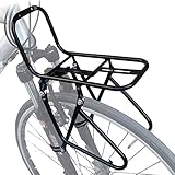Portapacchi anteriore per bicicletta, portapacchi anteriore, portatutto per bicicletta, 15 kg, telaio del freno, mountain bike, forcella ammortizzata, portapacchi, per bicicletta anteriore