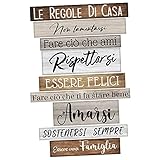 Stickerdesign Wall Stickers Adesivo Murale Frase Regole della Casa Aforismi Adesivi Murali Decorazione interni Frasi Citazioni Decorazioni Murali interno Citazione Casa Cucina Regole della Casa Amarsi