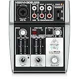 Behringer 302USB Mixer premium a 5 ingressi con preamplificatore microfonico XENYX e interfaccia USB/audio,Compatibile con PC e Mac