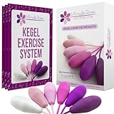 Intimate Rose - Pesi per esercizi Kegel - Esercizi per controllo della vescica e pavimento pelvico - Set di 6 sfere Kegel in silicone alta qualità con kit di allenamento per donne con incontinenza