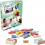 Monopoly Jenga Maker, Wooden Blocks, Stacking Tower Game, Game for Kids Ages 8 and Up, Game for 2-6 Players, Multicolor