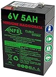 COMPATIBILE FIAMM Batteria ricaricabile da cambio per auto, quad o moto per bambini 6V 4 5Ah