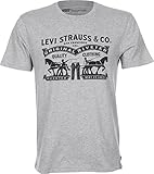 Levi s Graphic Setin Neck 2horse Midtone Grey, T-shirt Uomo, Grigio (Horse Midtone Grey), XXL