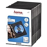 Hama DVD Slim Box 25, scatole di dischi ottici, Nero, confezione da 25