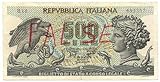 Cartamoneta.com 500 Lire Falso d Epoca Biglietto di Stato ARETUSA 20/06/1966 BB- 16262/IV