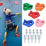 jiuzcare 5 Pezzi Arrampicata Set per Bambini Parete Rock Climbing Holds Set Porta Arrampicata per Bambini da Giardino Forte capacità di Carico for Amusement Equipment Prese Arrampicata Bambini Rock