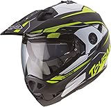 CABERG CASCO TOURMAX MARATHON MATT BLACK/WHITE/YELLOW FLUO XL