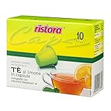 Ristora 40 Capsule Tè The Al Limone Te Compatibili Macchine Nespresso Macchina Da Caffè Cialde Intenso Ricco Benefici Antiossidanti Preparato Macchinetta Solubile Bevanda Senza Glutine (4 X 10PZ)