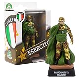 Giochi Preziosi Esercito Italiano, Personaggio Paracadutista in Azione, Altezza 8 cm, Soldatino Giocattolo Militari dell Esercito Italiano, Uniforme Dettagliata, 11 Modelli da Collezionare