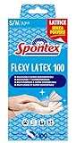 Spontex Guanti in Lattice Flexy Latex x 100 Mapa , Guanti in Lattice, Monouso, 100 Pezzi, Taglia S/M