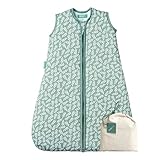 molis&co - Sacco Nanna - Sacco nanna invernale per Neonati e Bambini - Sacchi Nanna 2.5 tog - 100% Cotone (Oeko-TEX 100) - Green Garden (0 a 6 mesi)