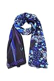 Desigual Fou_Liquid Flor Rettangolare Rectangle, Blu, Taglia Unica Donna