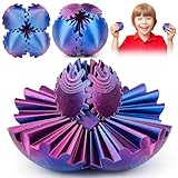 Vibbang Gear Ball Stampato in 3D, Giocattoli Steampunk Whirling Wonder Fidget, Palla Ingranaggi Stampata 3D, Gear Sphere, Spin Ball Fidget Toys, Antistress Giocattoli per Bambini Adulti