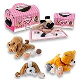 Sbabam, Mammy Dog Surprise New Edition, Giochi per Bambini da Edicola, Peluche Cane, Piccoli Pupazzi con Mini Cuccioli, Pupazzo Gioco per Bambino, Regalo Bambini Pupazzetti Animali, Pack 2 Pezzi