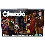 Hasbro Gaming Cluedo - Gioco da tavolo per bambini a partire dagli 8 anni in su, Cluedo ridisegnato per 2-6 giocatori, gioco detective, gioco di famiglia per bambini e adulti