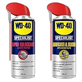 WD-40 Specialist - Super Sbloccante Lubrificante Spray Azione Rapida con Sistema Doppia Posizione - 400 ml & Specialist Lubrificante Al Silicone Spray Applicazione Pulita