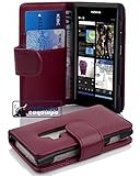 Cadorabo Custodia Libro per Nokia Lumia 800 in LILA BORDEAUX - con Vani di Carte e Funzione Stand di Similpelle Strutturata - Portafoglio Cover Case Wallet Book Etui Protezione