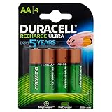 Duracell 2500mAh Pre Charged Rechargeable AA Batteries - Pack of 4