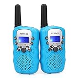 Retevis RT388 Walkie Talkie Bambini, Walky Talky Bambini, PMR446 8 Canali VOX Torcia 10 Toni di Chiamata, Walkie Talkie Bambino per Escursionismo, Campeggio, Avventura(Blu,1 Coppia)