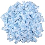 1 g x 200 Packs Trasparente Gel di Silice Essiccante,Deumidificante Assorbitore,per Proteggere Vestiti Libri Prodotti Elettronici,Tasso di assorbimento dell umidità fino al 30% (2 cm x 4 cm)