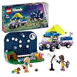 LEGO Friends Camping-Van Sotto le Stelle, Giochi per Bambine e Bambini da 7 Anni con Telescopio Giocattolo, Modellino di Auto 4x4, Mini Bamboline di Nova e Aliya e un Cane, Regalo di Compleanno 42603