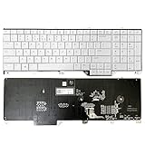 Gintai Italienisch Italiano Tasatatur Tastiera per dell Alien-Ware 17 R5, Area 51M R1 007NF7F 7NF7F PK132F11B01 NSK-EYBBC Chiave RGB retroilluminata Keyboard Backlit Laptop (Bianco)