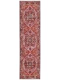 RugVista Georgia Oriental, Tappeto Moderno, Pelo Corto, 80 x 300 cm, Runner/Passatoia, Qualità cert. OEKO-TEX Standard 100, Ciniglia, Corridoio, Camera da Letto, Cucina, Salotto, Ufficio, Rosso/Rosa