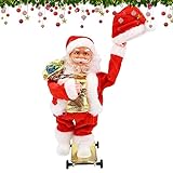 TSLBW 10in Babbo Natale Elettrica, Cantando Ballando Babbo Natale con Musica Regali di Natale per Bambini