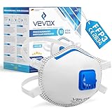 VEVOX® Mascherine FFP3 - scatola da 5, 10, 20 o 5000 – con guarnizione comfort plus – mascherina FFP3 - maschera filtrante respiratoria FFP 3 con valvola - certificata CE per la massima protezione