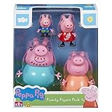 Peppa Pig 674 06666 - Confezione di statuette di famiglia
