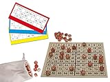 Teorema 40423 - Gioco Tombola, Tabellone in Legno, 90 Cartelle, da 4 a 99 anni