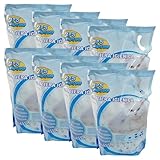 LETTIERA GATTO SILICIO 【30LITRI】【8 BUSTE DA 3.8L 】Lettiera per Gatti a Lunga Durata ai Cristalli di Silicio, LETTIERA assorbiodore SILICIO per Gatti