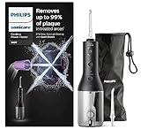 Philips Sonicare Irrigatore Orale Power Flosser 3000 cordless - Per denti e gengive - Nero (modello HX3826/33)