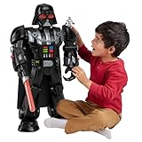 Fisher-Price Imaginext Star Wars - Darth Vader Robot, Personaggio Alto 61+ cm con Spada Laser, luci e Suoni, Include Die-Cast Stormtrooper, Palla e Dischi proiettili, 3+ Anni, HXG51