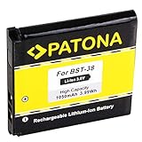 PATONA Batteria BST-38 Compatibile con Sony Ericsson C510 C905 K770i K850i R306