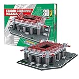 Georgie Porgy Puzzle dello Stadio di Calcio 3D DIY Giocattoli da Costruzione Set di Sostruzione (San Siro Staduim 113 Pezzi)