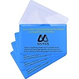 4 Pezzi Lenti di Ingrandimento Formato Carta di Credito Magnifier Tasca del Raccoglitore Lens Firestarter (300% Magnifier Lens)