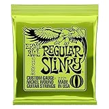 Ernie Ball, Regular Slinky Nickel Wound, Corde per chitarra elettrica, diametro 10-46