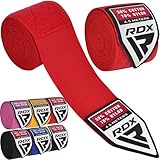 RDX Fasce Boxe Guanti Interni, 4,5 Metri 180 Pollici Elastiche Bendaggi, Polso Mani Protezione Sottoguanti, Pugilato Bende per Arti Marziali Muay Thai MMA Kickboxing Punzonatura Allenamento Hand Wraps